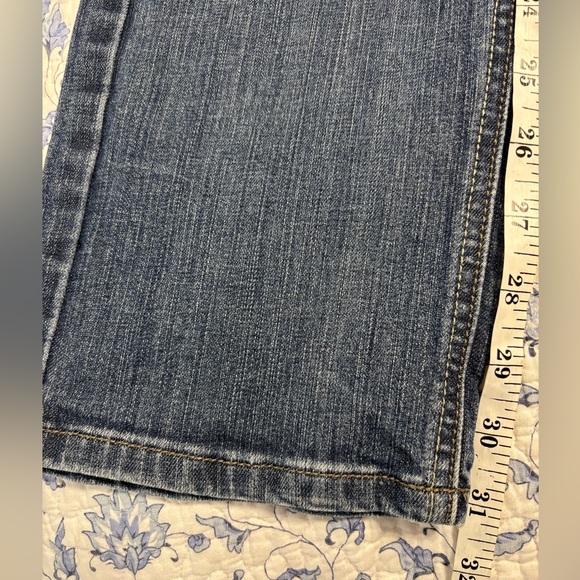 White House Black Market Slim leg Size 10R Blue Denim Jeans Mid rise - Picture 9 of 10